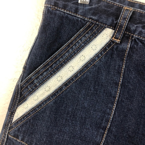 Free People Shorts Women 31 Sweet Surrender Denim Dark  Wash Mini High Rise L - Picture 9 of 10